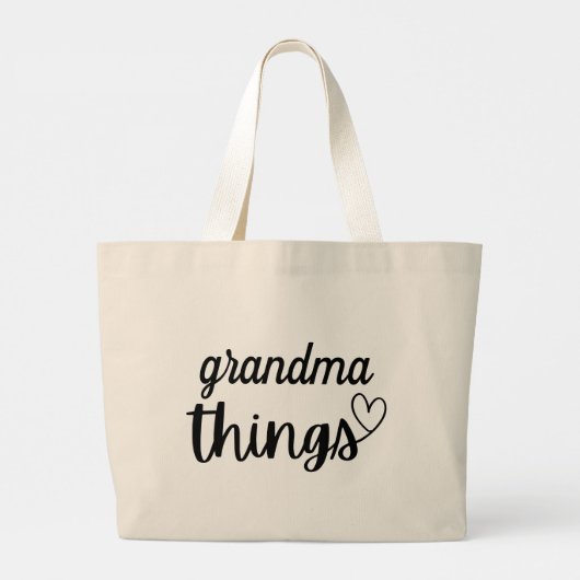 Oma dingen grote tote bag (Achterkant)