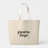 Oma dingen op maat grote tote bag (Achterkant)