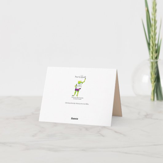 Oma Dorothy Vist jaren 50 Bedankkaart (Achterkant)