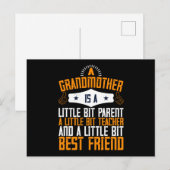 Oma - Een oma is de beste vriend Briefkaart (Voorkant / Achterkant)