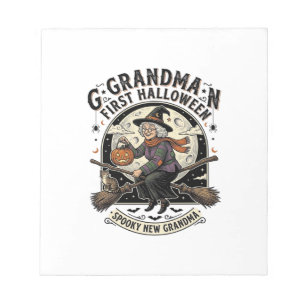 Oma eerste Halloween vintage heks shirt_1 Notitieblok