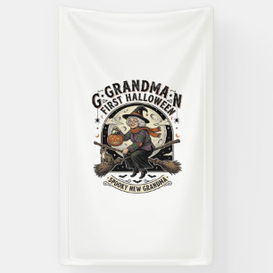 Oma eerste Halloween vintage heks shirt_1 Spandoek