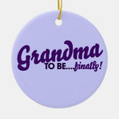 Oma eindelijk keramisch ornament (Voorkant)