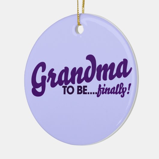 Oma eindelijk keramisch ornament (Links)