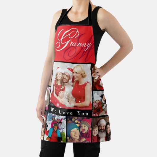 Oma Elegante Foto Rood Schort (Insitu)