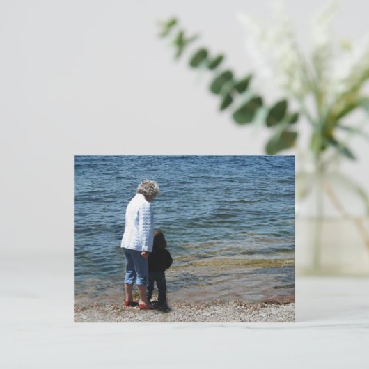 Oma en Devin Briefkaart (Staand voorkant)