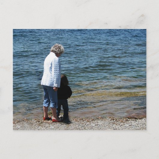 Oma en Devin Briefkaart (Voorkant)