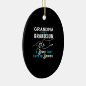 Oma- en Grandson Bond Premium Keramisch Ornament (Rechts)