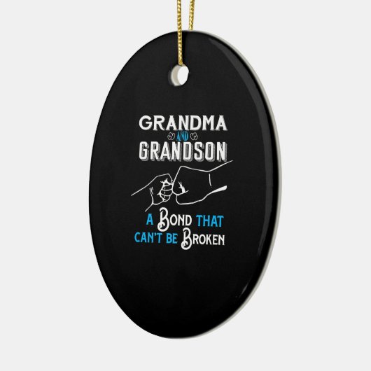 Oma- en Grandson Bond Premium Keramisch Ornament (Links)