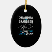 Oma- en Grandson Bond Premium Keramisch Ornament (Voorkant)