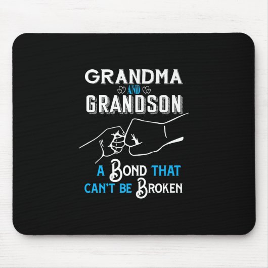 Oma- en Grandson Bond Premium Muismat (Voorkant)