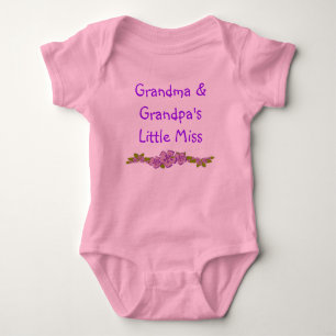 Oma en Granpa's Liittle Miss Baby Creeper. Romper