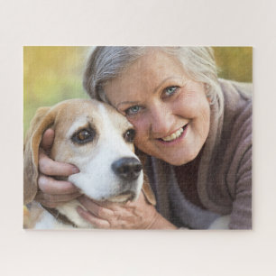 Oma en hond legpuzzel