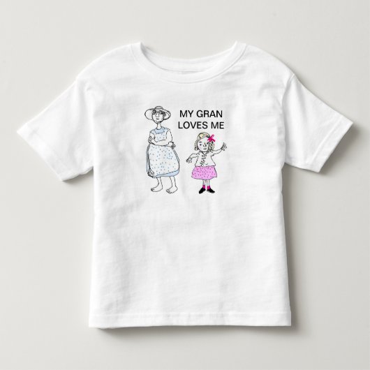 Oma en kleindochter kinder shirts (Voorkant)