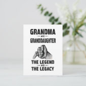 Oma en kleindochter Legende en Erfenis Kaart (Staand voorkant)