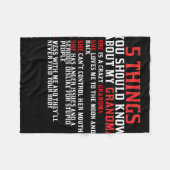 Oma en kleinkinderen fleece deken (Voorkant (Horizontaal))