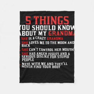 Oma en kleinkinderen fleece deken