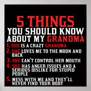 Oma en kleinkinderen poster