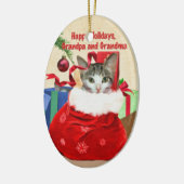 Oma en Oma's kerstversiering Keramisch Ornament (Links)