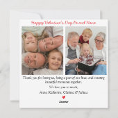 Oma en opa | 2 foto's Valentijnsdag Feestdagenkaart (Achterkant)