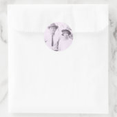 Oma en opa Brandon Ronde Sticker (Tas)