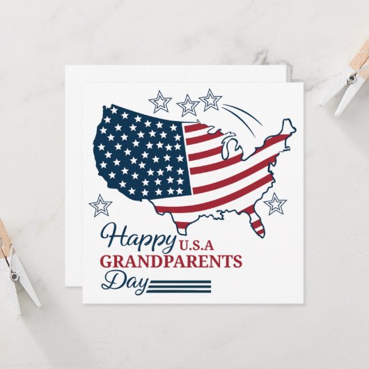 Oma en opa-dag 2025 USA Vector kaart (Voorkant / Achterkant in situ)
