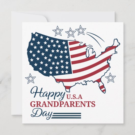 Oma en opa-dag 2025 USA Vector kaart (Voorkant)