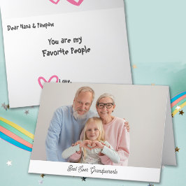Oma en opa-dag Beste ooit Aanpasbare wenskaart Feestdagen Kaart
