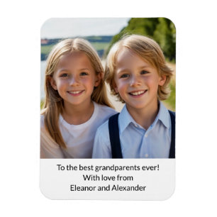Oma en opa-dag van de kids aandenken foto magneet