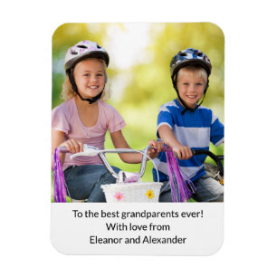 Oma en opa-dag van de kids aandenken foto magneet