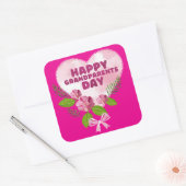 Oma- en Opa-dag Vierkante Sticker (Envelop)