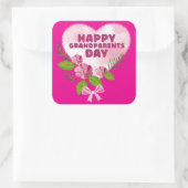 Oma- en Opa-dag Vierkante Sticker (Tas)