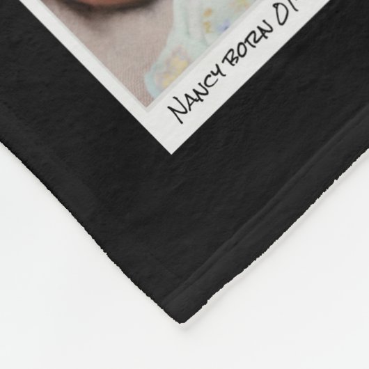 Oma en opa familie foto collage groot fleece deken (Hoek)