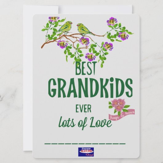 Oma en opa feestdagenkaart (Achterkant)