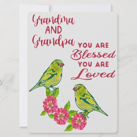 Oma en opa feestdagenkaart (Voorkant)