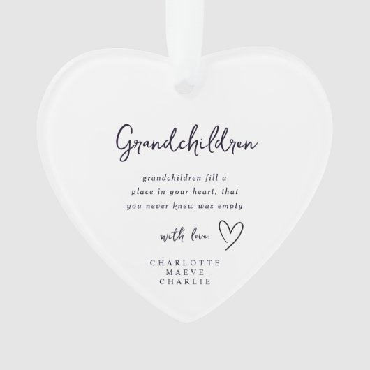 Oma en opa Grootmoeder Grootvader Aandenken Sieraa Ornament (voorkant)