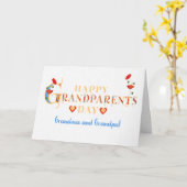 Oma en Opa Grootouders Dag Rode Poppies Kaart (Gele Bloem)