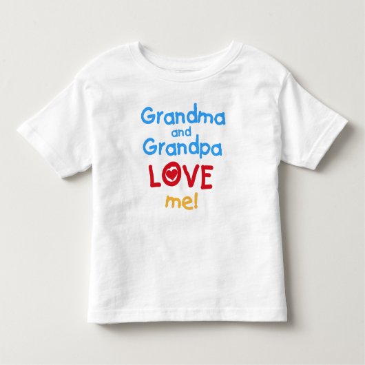 Oma en opa houden van me kinder shirts (Voorkant)