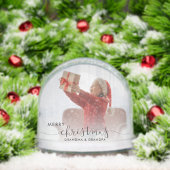 Oma en opa kleinkinderen foto's Kerstmis Sneeuwbol (Kerstmis)