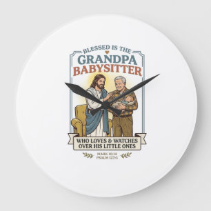Oma en opa van Jezus babysitten humor T-shirt gelo Grote Klok