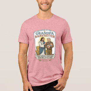 Oma en opa van Jezus oppassen humor T-shirt geloof