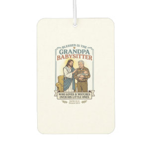 Oma en opa van Jezus oppassen humor T-shirt geloof Luchtverfrisser