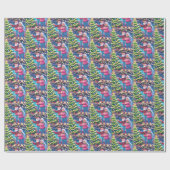 Oma en opa versieren kerstboom cadeaupapier (Vlak)