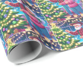 Oma en opa versieren kerstboom cadeaupapier (Rol Hoek)