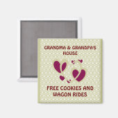 OMA EN OPA'S/GRATIS COOKIES & WAGONRITTEN MA MAGNEET (Voorkant / Achterkant)