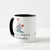 Oma en Opa's Home is waar het hart is Mok (Voorkant links)