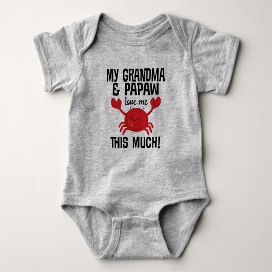 Oma en Papaw Love Me Romper (Voorkant)