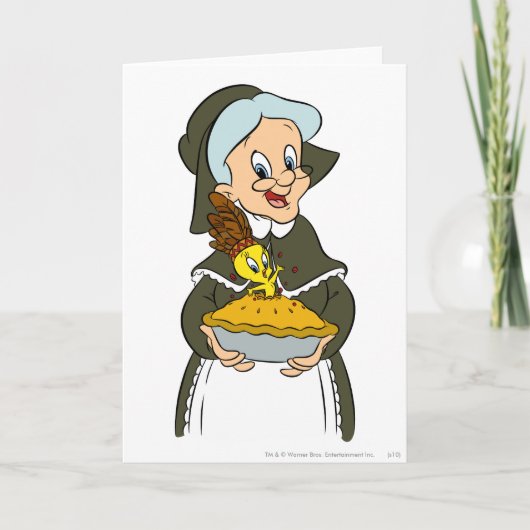 Oma en TWEETY™ Taart Kaart (Voorkant)