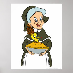 Oma en TWEETY™ Taart Poster