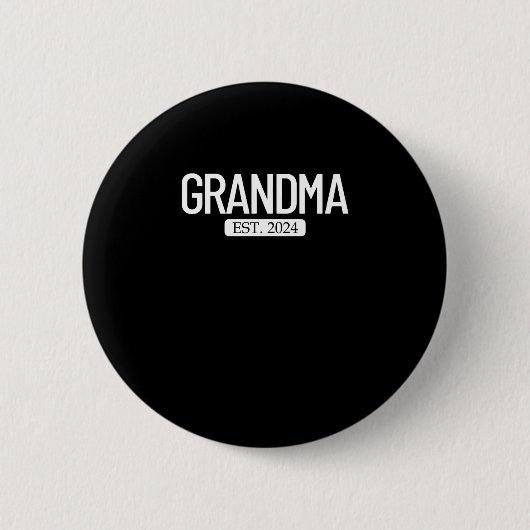 Oma Est. 2024 Nieuwe grootouder vrouwen oma Ronde Button 5,7 Cm (Voorkant)